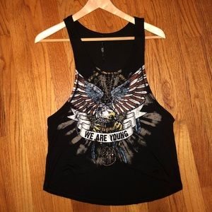 We are young crop shirt